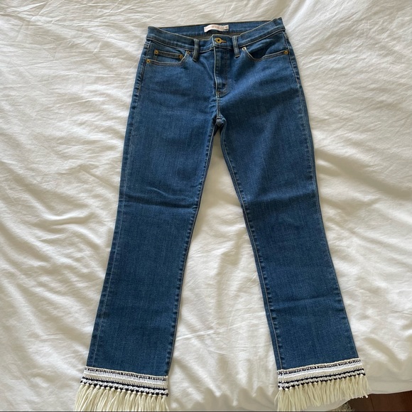 Tory Burch Connor Fringe Jeans - Picture 7 of 10